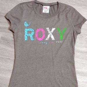 VTG Y2K BABY TEE ROXY SURF MADE IN THE USA SIZE SMALL